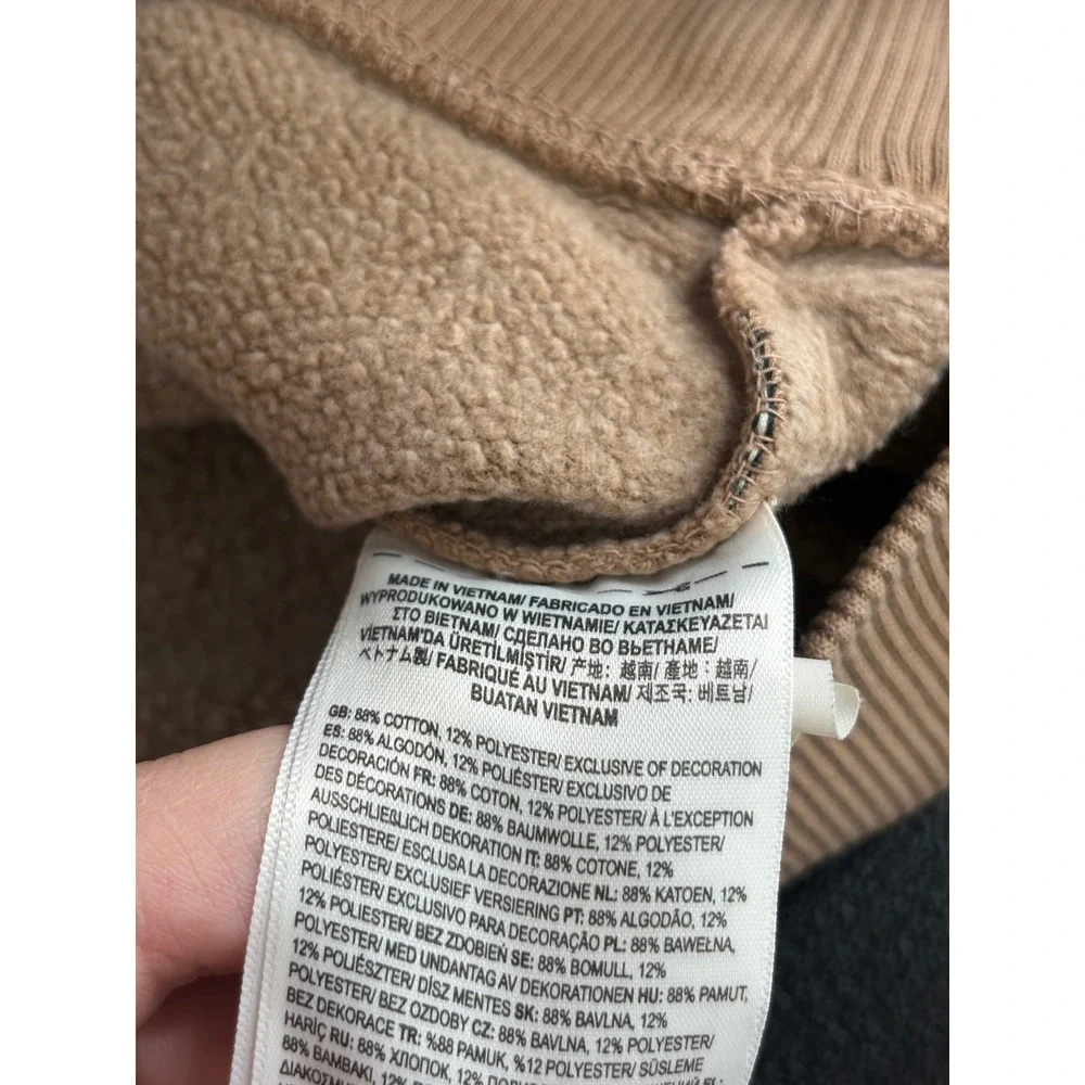 Vans Sweatshirt Mens Small Tan Brown Snake Skull Graphic Crewneck Pullover S - Picture 6 of 9